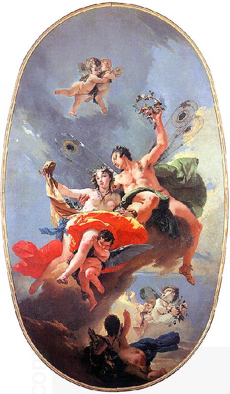 Giovanni Battista Tiepolo The Triumph of Zephyr and Flora China oil painting art